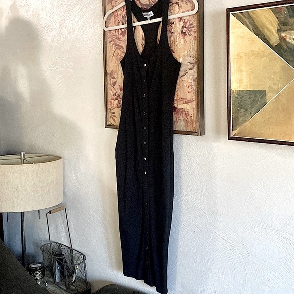 NEW REVOLVE ABOUT US STRETCH BLACK RIBBED BODYCON MIDI DRESS XS - Picture 16 of 16